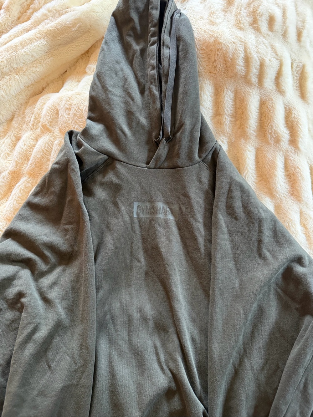 Gymshark Hooded Pullover Sweatshirt - Olive Green